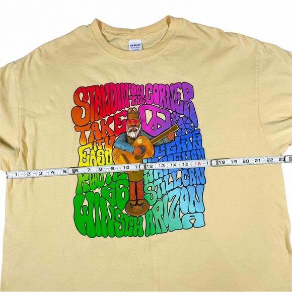 Vintage Style Eagles Take It Easy Route 66 Winslow Arizona Tee XL - Picture 4 of 11